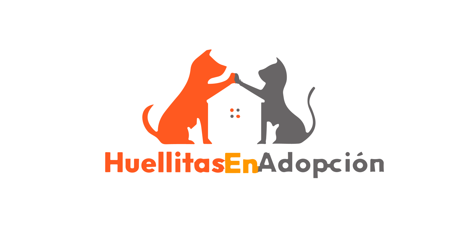 Logo Huellitas en adopcion